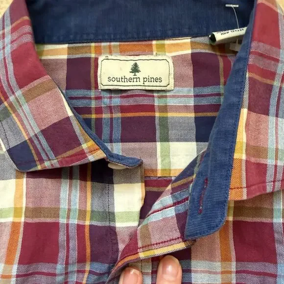 Southern Pines 100% cotton button up shirt - Picture 3 of 5